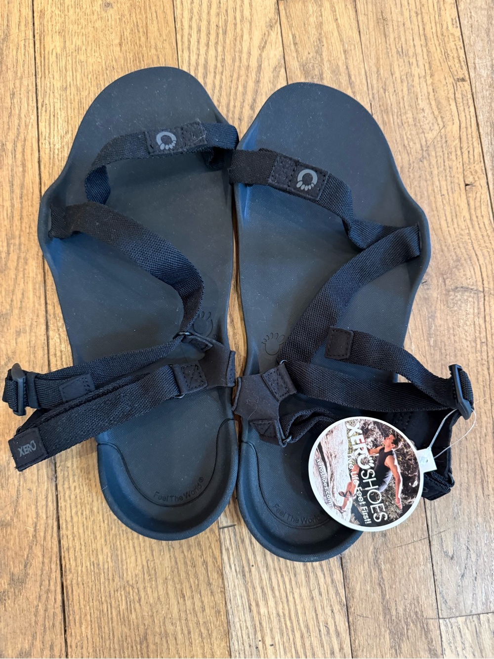 NWT Xero Shoes Z-Trek Barefoot Sport Sandals Black Men’s 12